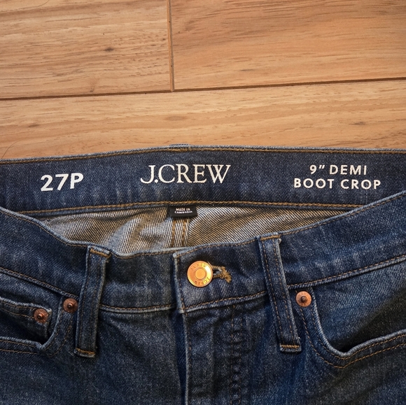 J Crew Billie 9" Demi Boot Crop Jeans Sz 27P - Picture 6 of 8